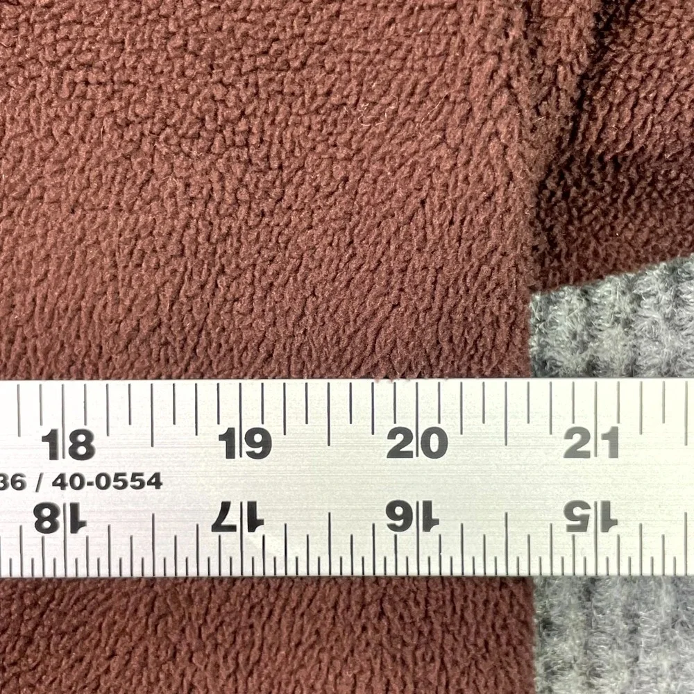 Telluride Fleece Jacket Mens Large Brown 1/4 Snap Mock Neck Cozy Warm Outdoor